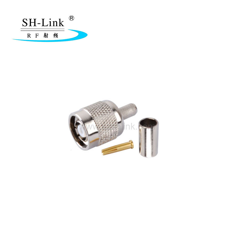 RP TNC male coax connector for RF174 RG316 LMR195 cable